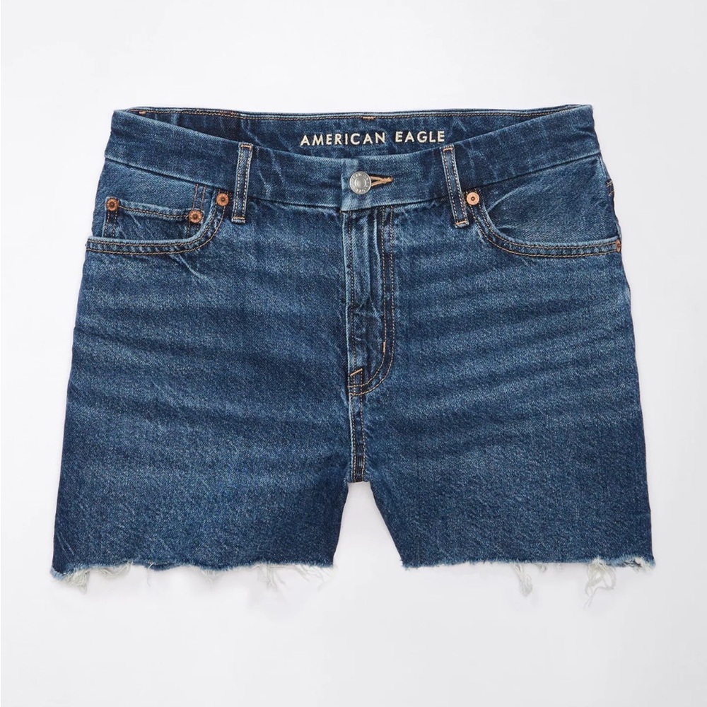 American Eagle // Dark Wash Mom Shorts